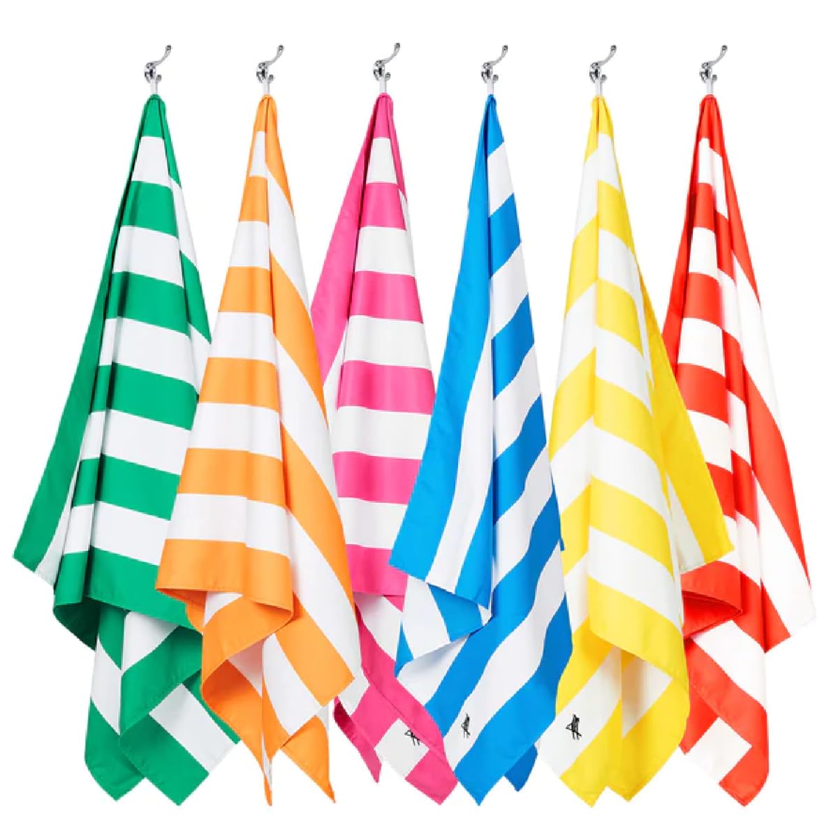 Dock & Bay Quick Drying Towel - for Sports & Gym - Compact, Lightweight - 100% Recycled - Includes Bag - Cabana - Set of 6, Extra Large (200x90cm, 78x35)