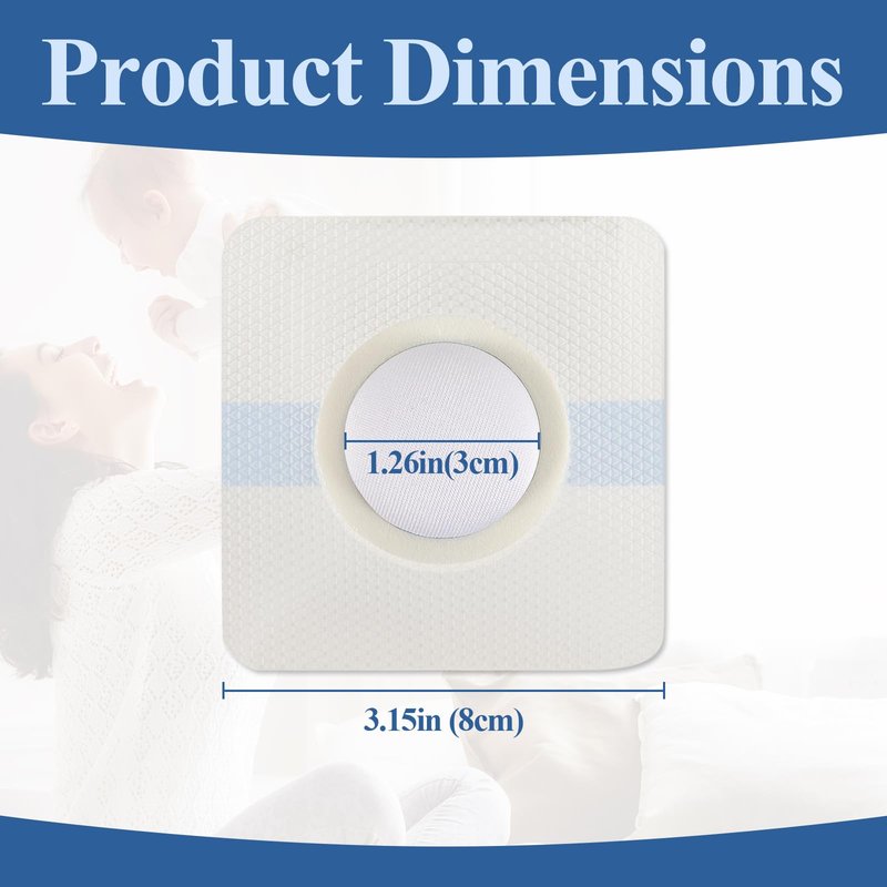 15Pcs Baby Belly Navel Patches Belly Button Patch Umbilica Hernia Belt Baby, Hernia Patch for Infants, Correction Button Wrap Shaper 8×8cm with Water-Resistant Cotton Pads