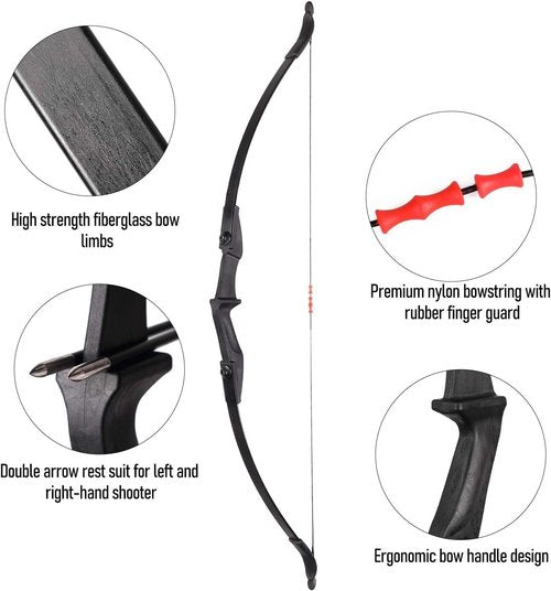LWANO Recurve Bow - Takedown Archery Set for Adults & Youth | Left & Right Handed, 20-40lbs