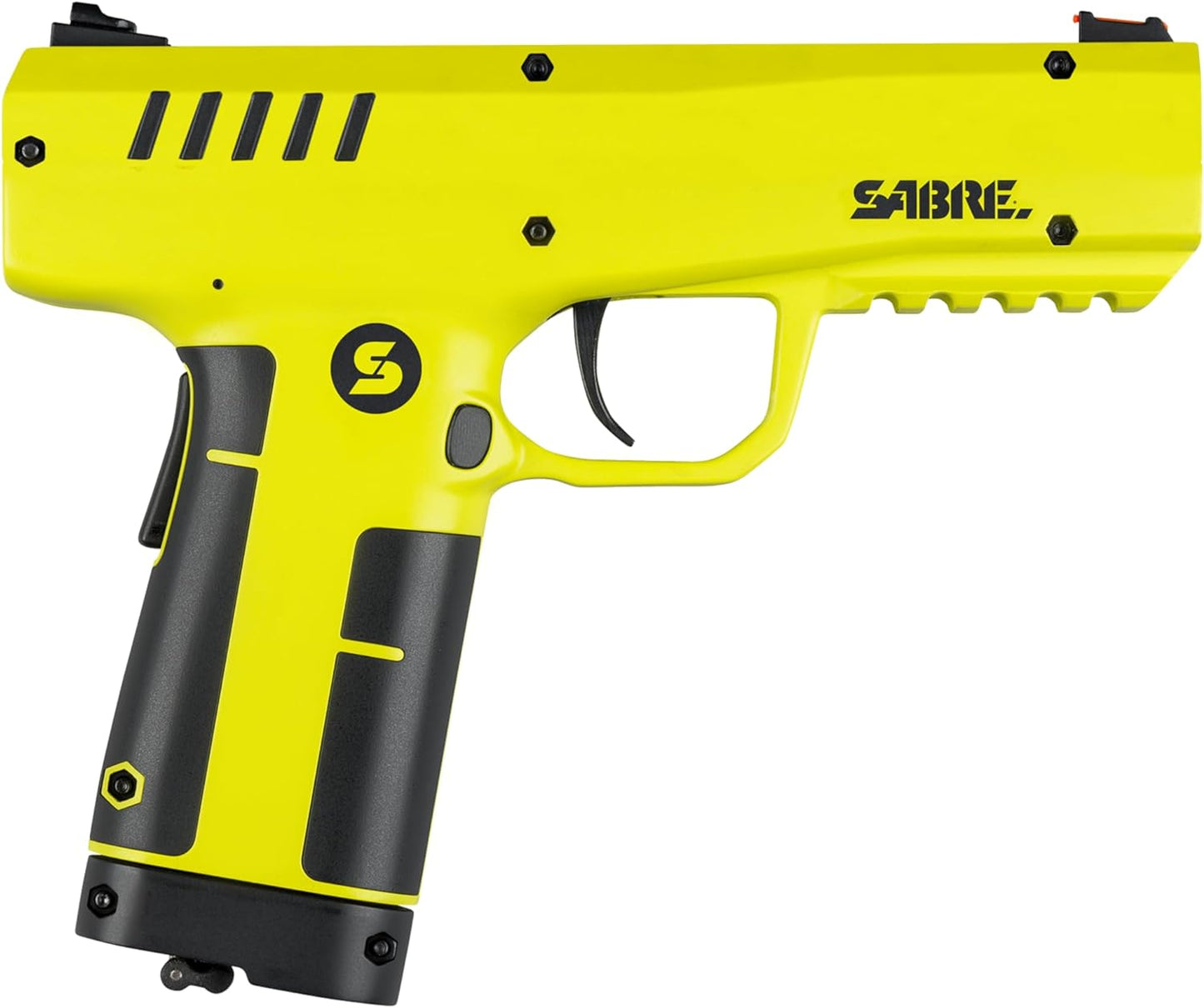 SABRE Pepper Projectile Launcher - Home Defense with Adjustable Sights | 7-Round Capacity, 350 FPS Velocity