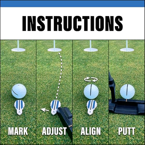 Alignment Ball Mark 3 - USGA Compliant Golf Putting Alignment Aid for Men & Women