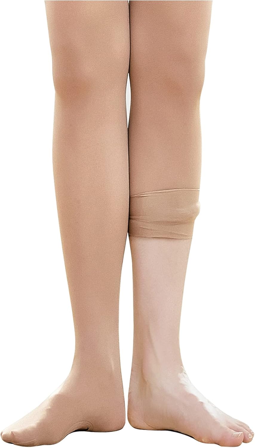 Stelle Girls' Ballet Dance Convertible Tights - Ultra Soft Pro Transition Design, Perfect Fit