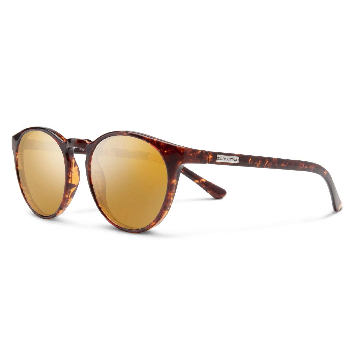 Suncloud Metric Polarized Sunglasses, Tortoise/Polarized Sienna Mirror, one Size