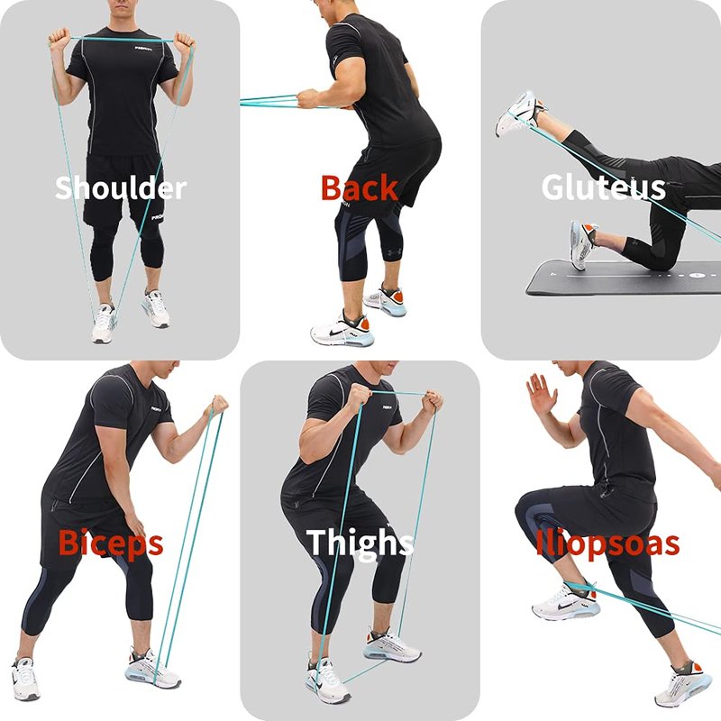 PROIRON Resistance Bands Pull Up Assistance Bands Comfortable Anti-Slip Exercise Bands for Pull up Dip Squat Gym Workout Physical Therapy Stretch Bands for Men & Women - Length 82inch（208cm）