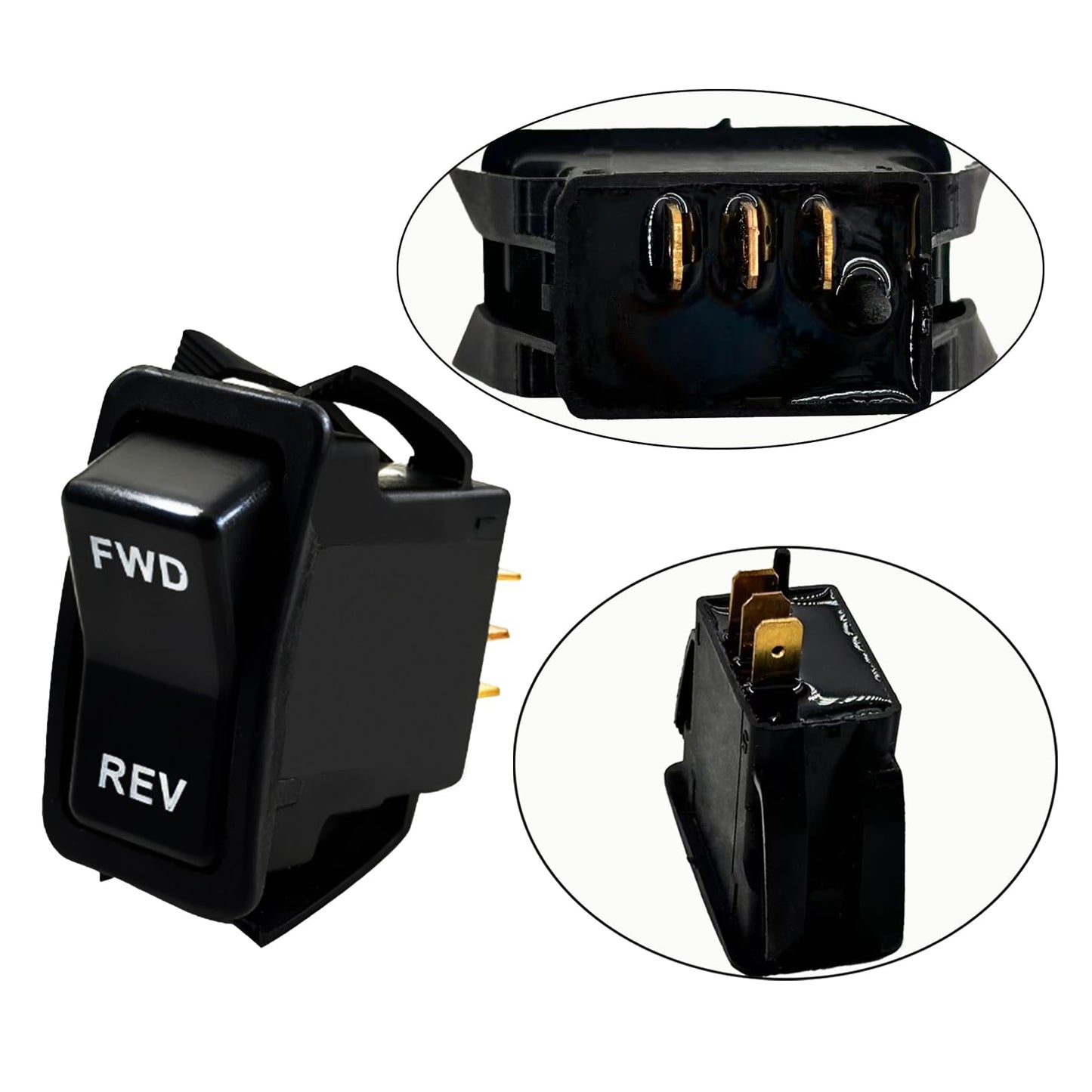 Gihdfer Forward Reverse Switch Assembly Compatible with TXT PDS Golf Cart Models FWD REV Rocker Button 74323G01 74323-G01 48V