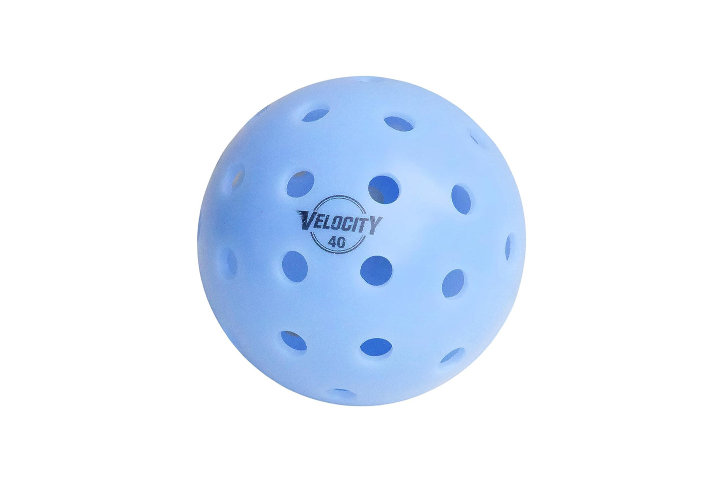 Velocity Outdoor Pickleball Balls, 6 Pack in Blue - USAPA Approved Official Size and Weight 40 Hole Pickleballs