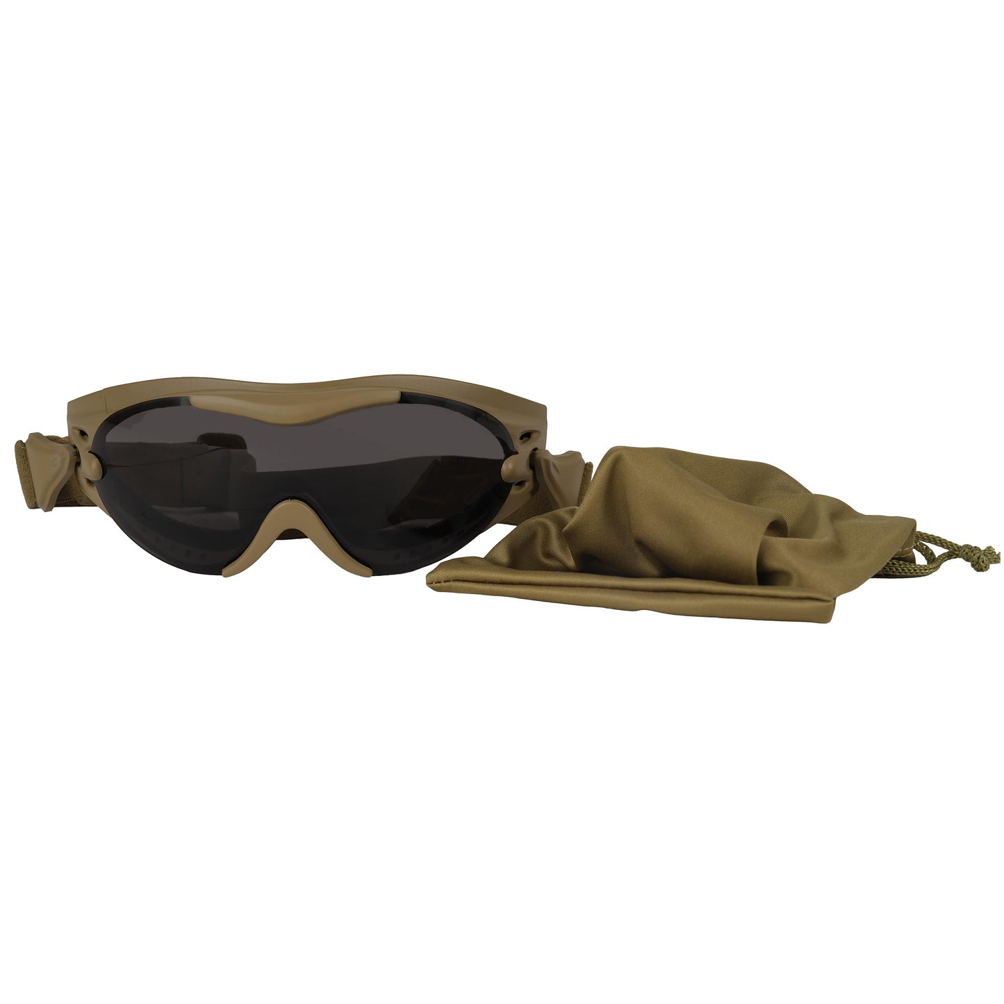 Rothco SWAT Tec Single Lens Tactical Goggles with Anti‑Fog Polycarbonate Lens, UV400 Protection, Adjustable Strap