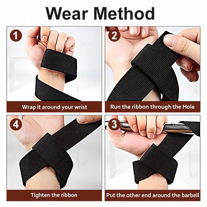 Heavy-Duty Lifting Straps for Weightlifting & Deadlifts - 18" Cotton with Neoprene Padding (Pair)