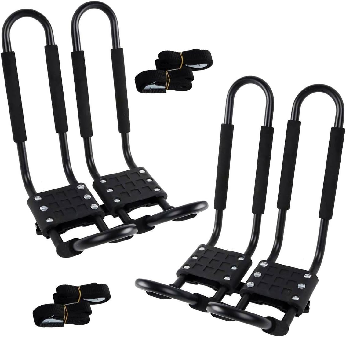 XMT-MOTO J-Bar Kayak Carrier - Universal Top Mount Roof Rack for SUVs & Vans - 2 Pairs