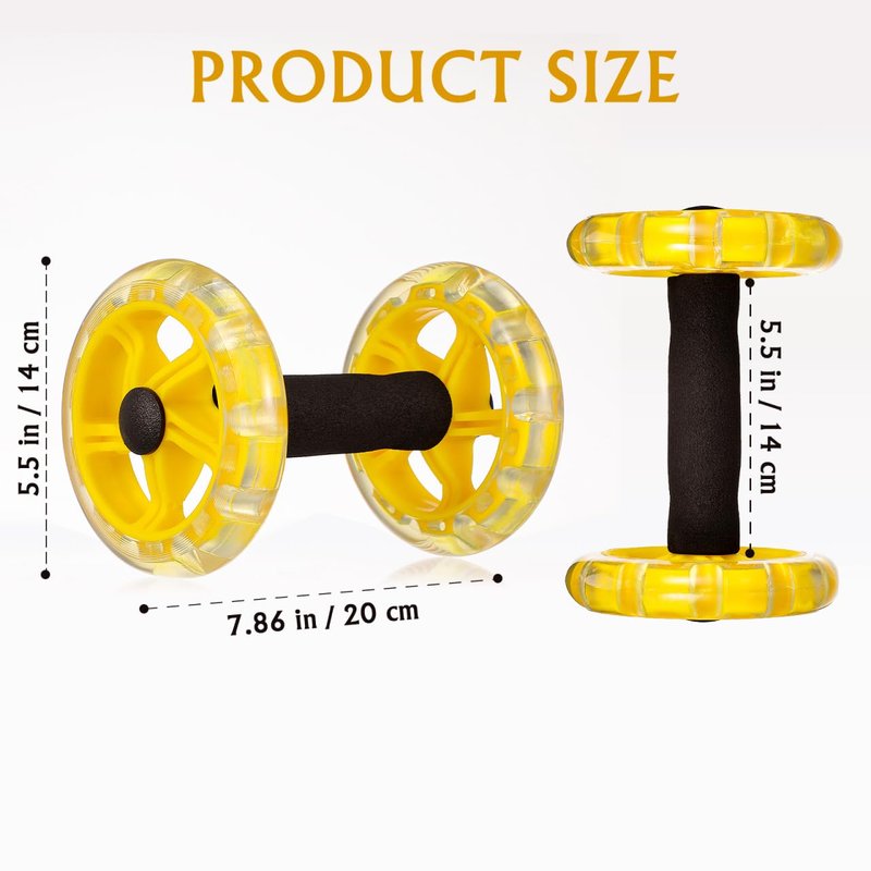 Toddmomy Ab Roller Wheel: Ab Wheel for Core Training, Exercise Abdominal Roller Hand Weights Dumbbell Fitness Exercise Device Home Gym Gear for Men/Women