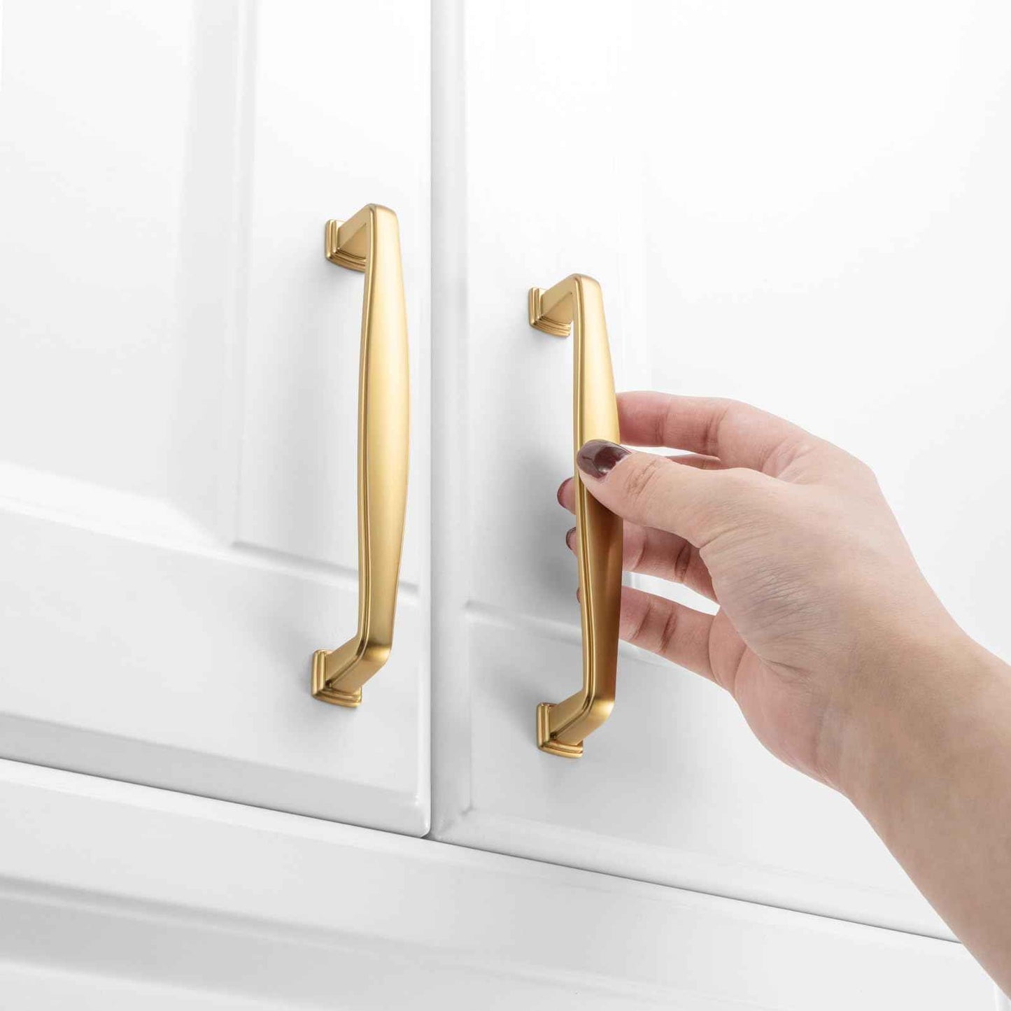 KOOFIZO 30 Pack 5 Inch Brushed Gold Kitchen Cabinet Pulls Brushed Gold Cabinet Handles Gold Cabinet Hardware for Kitchen Cabinets 1817 Drawer Dresser Cupboard Bedroom