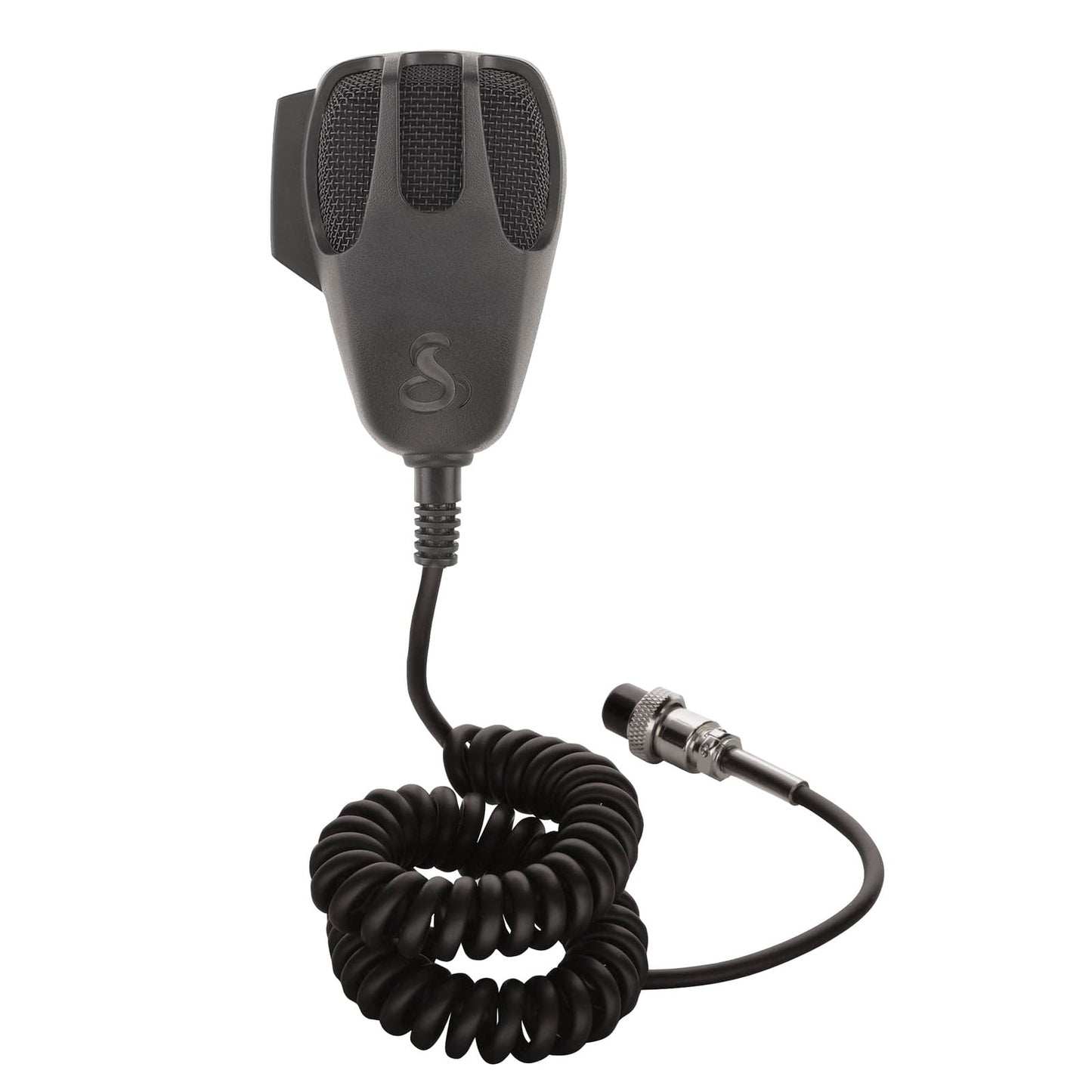 Cobra HG M77 Premium Replacement Noise Canceling CB Microphone (Black) – 4 Pin Connector, 9 Foot Cord, Heavy Duty ABS Shell, Wire Mesh Grille, Left Side Push To Talk, Chrome Connector, One Size