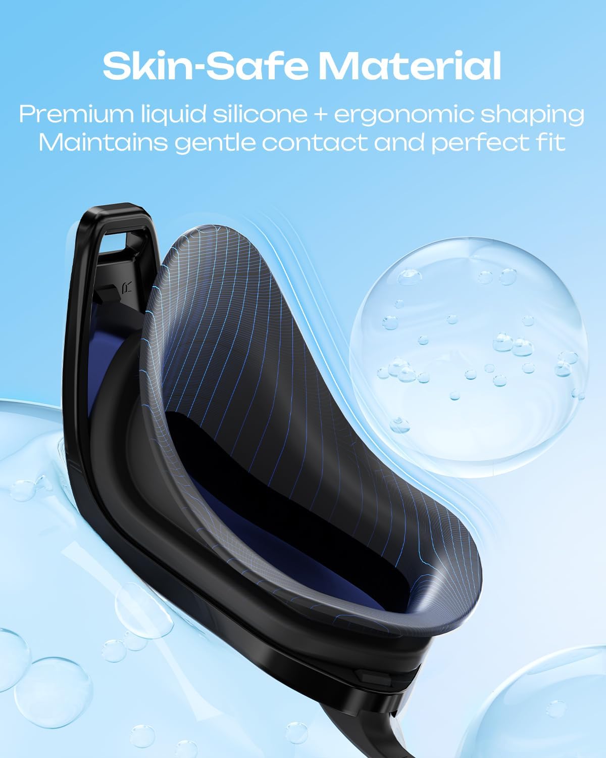 OLANRUN Swim Goggles - Unisex Adult Swimming Goggles with Anti-Fog, UV Protection & HD Wider View