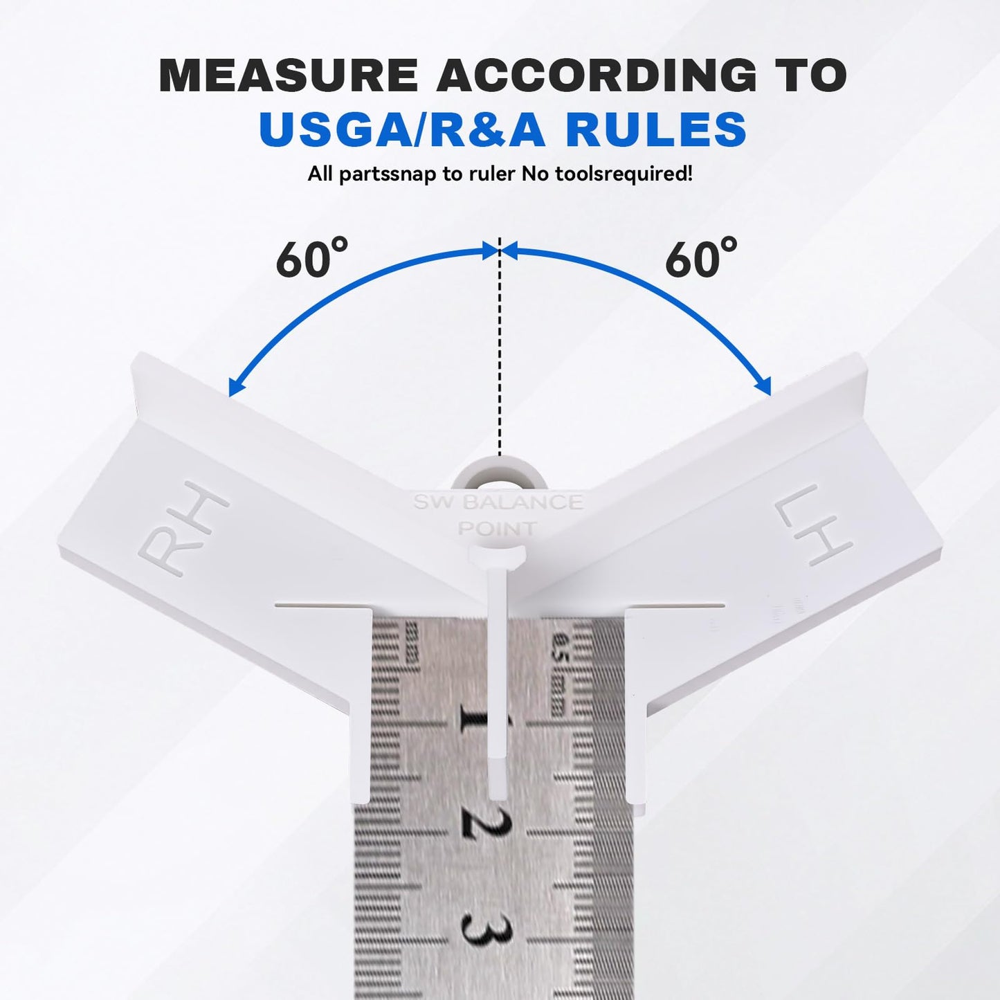 Golf Club Ruler - Fitting Tool - Length Measure - Swing Weight - Works with Empire