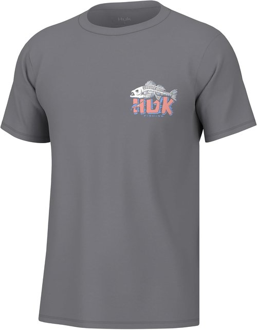 HUK Men's Fishing Tee - Quick-Dry Performance Short Sleeve Shirt for Comfort & Style