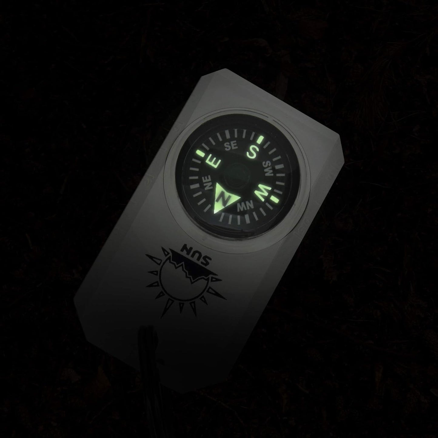 MiniComp Zipperpull Mini Compass - Easy-to-Read Navigation Tool for Jackets, Parkas, or Packs