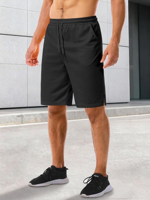 Aolesy Men's Basketball Shorts - Lightweight Quick-Dry Athletic Gym Shorts with Zipper Pockets | 7"/9" Sizes