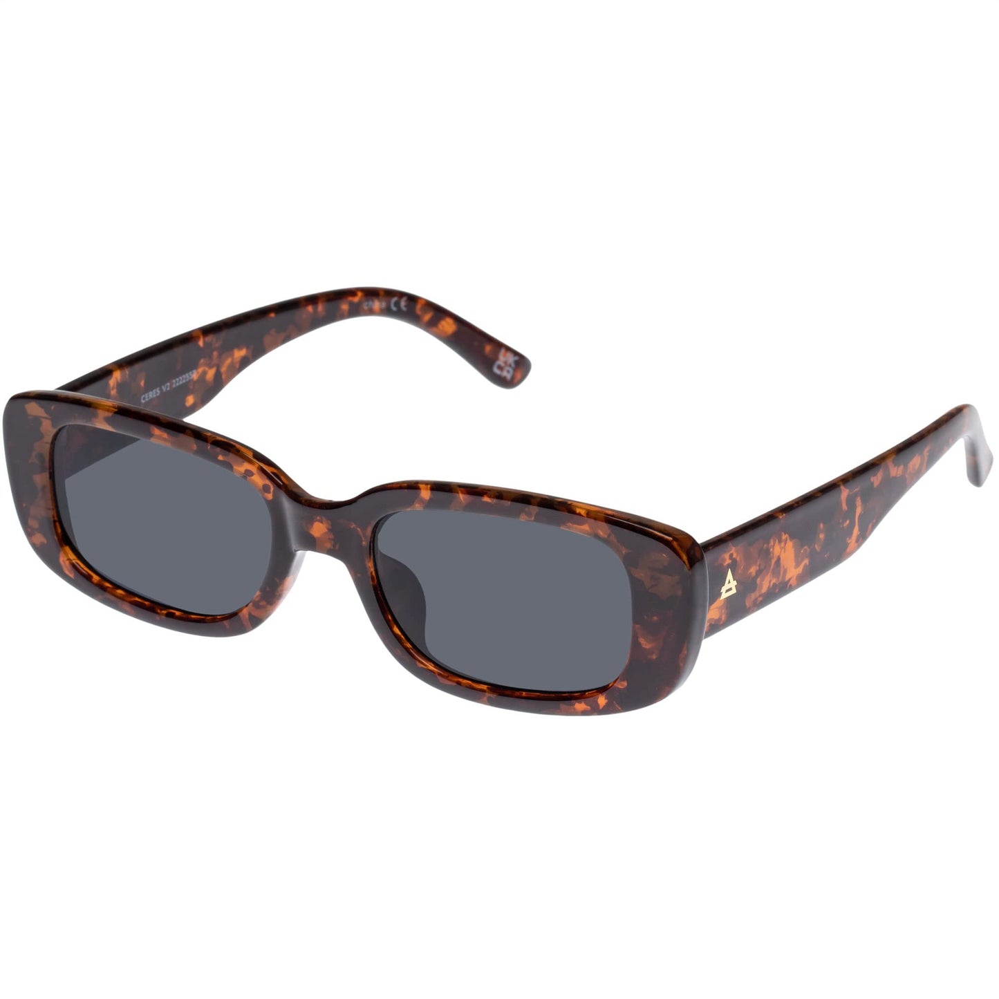 AIRE Ceres Sunglasses - Dark Tort, Rectangle, Unisex, Sleek and Slimline Style