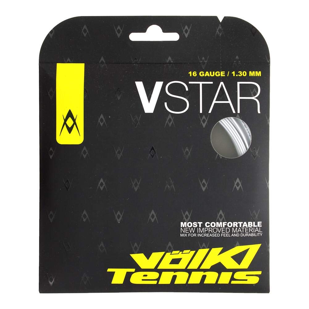 Volkl V-Star | Tennis Racquet String | Spin & Control | Smooth Finish Co-Polymer String