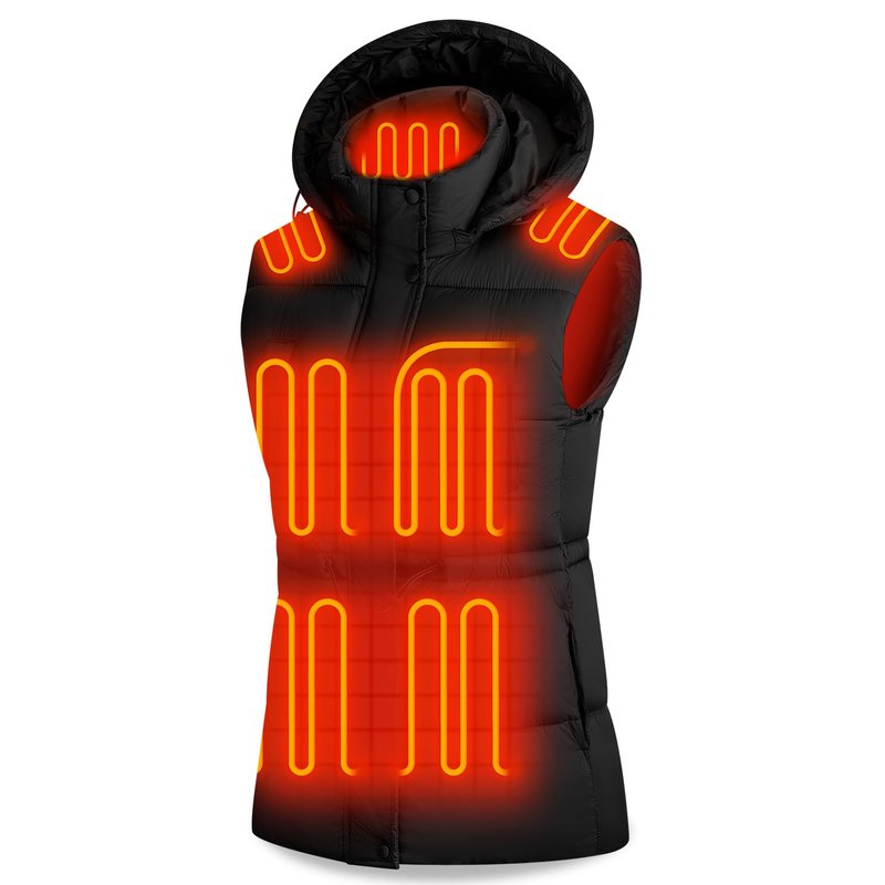 OCQOCQ Heated Vest for Women with 16000mAh Light Weight 15 Heating Zone Electric Heating Vest