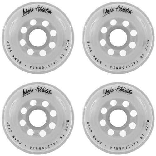 Labeda Inline Roller Hockey Skate Wheels Addiction White 76mm Set of 4