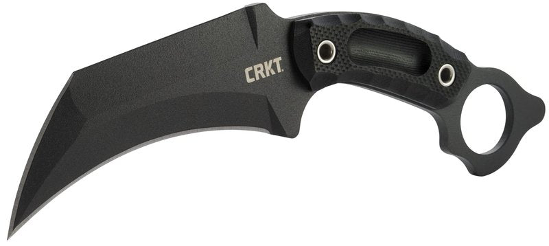 CRKT Du Hoc Fixed Blade Knife with Sheath: SK-5 Plain Edge Blade, G10 Handle, 2630