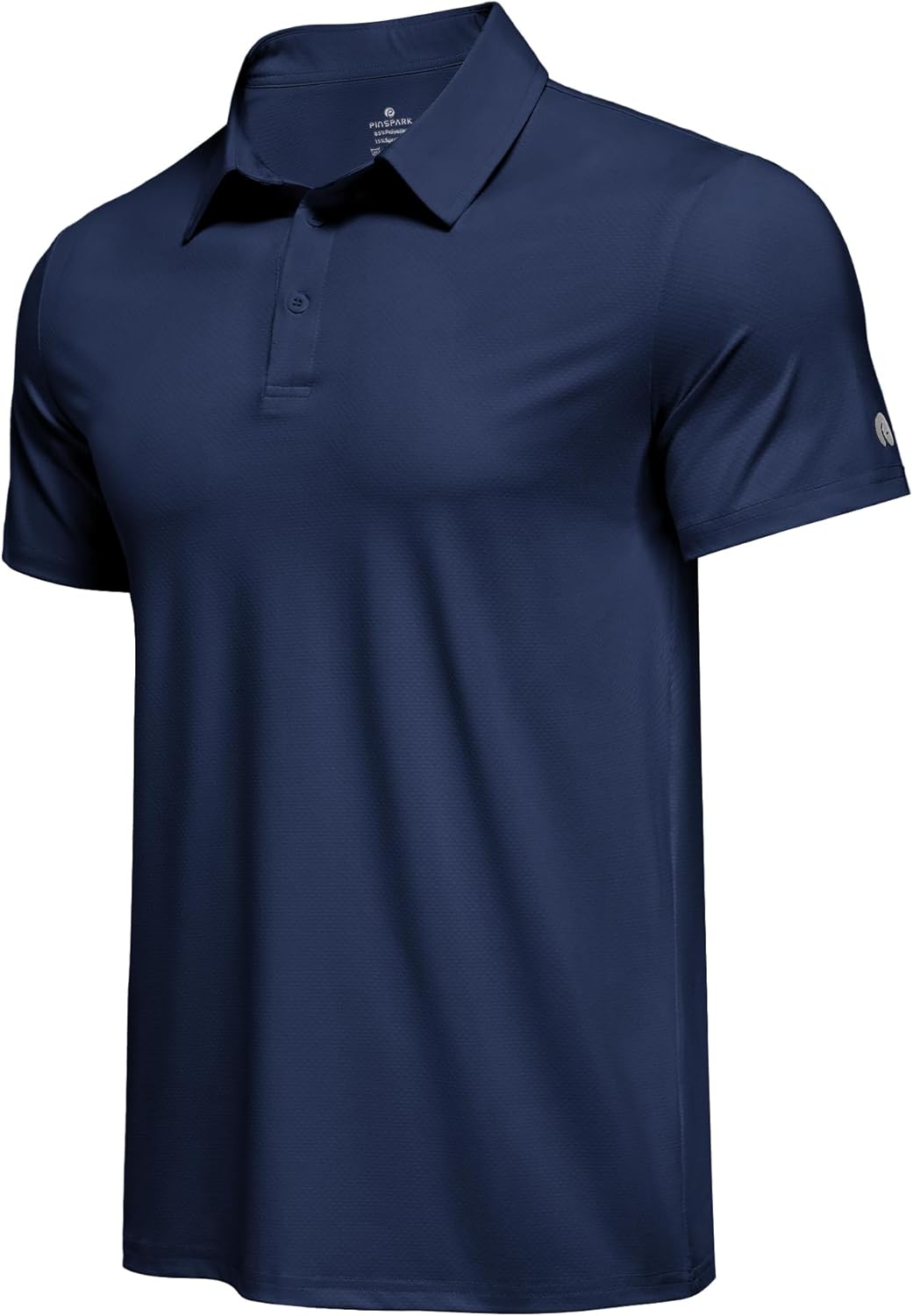 PINSPARK Men's Polo Shirt - Performance Moisture-Wicking Golf Shirt with UPF 50 | Quick-Dry Casual Collared Design