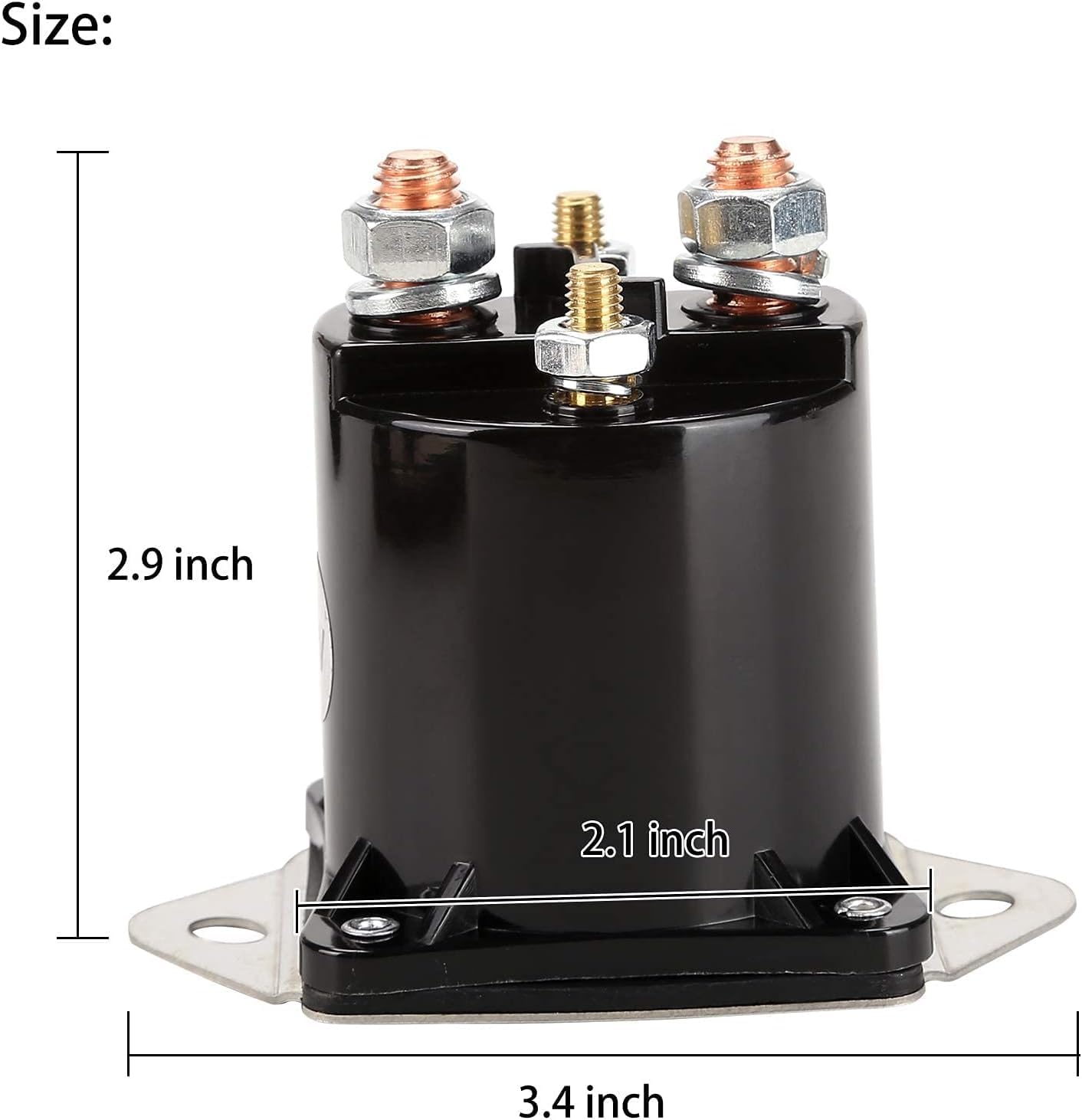 10L0L Golf Cart 12V Solenoid for Club Car DS & Precedent Gas 1984-up, Replace OEM 1013609 1117