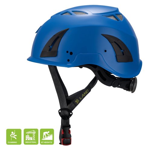 M02 Rocky Helmet for Rock Climbing – Durable, Lightweight Shell, Adjustable Chin Strap, Ventilated Design for Outdoor Adventure. (Blue)
