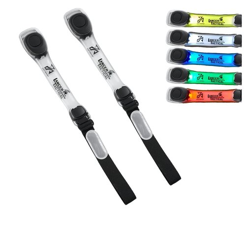 Lancer Tactical LED Arm Band with Multi-Color Lights for Airsoft, Running, Hiking, Paintball (Only Two Included)