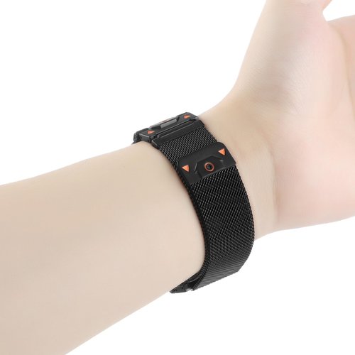 KaMnchain 26mm Quick Fit Stainless Steel Metal Mesh Loop Adjustable Magnetic Wristband Compatible with for Garmin Fenix 8（51mm) ,Fenix 7X/ 6X/ 5X Plus,Enduro 1 2 3,Descent MK1 Mk2i Mk2 Mk3 ,Tactix 7,TACTIX DELTA,Epix Pro 51mm,quatix 8,tactix8/7 Pro (blac