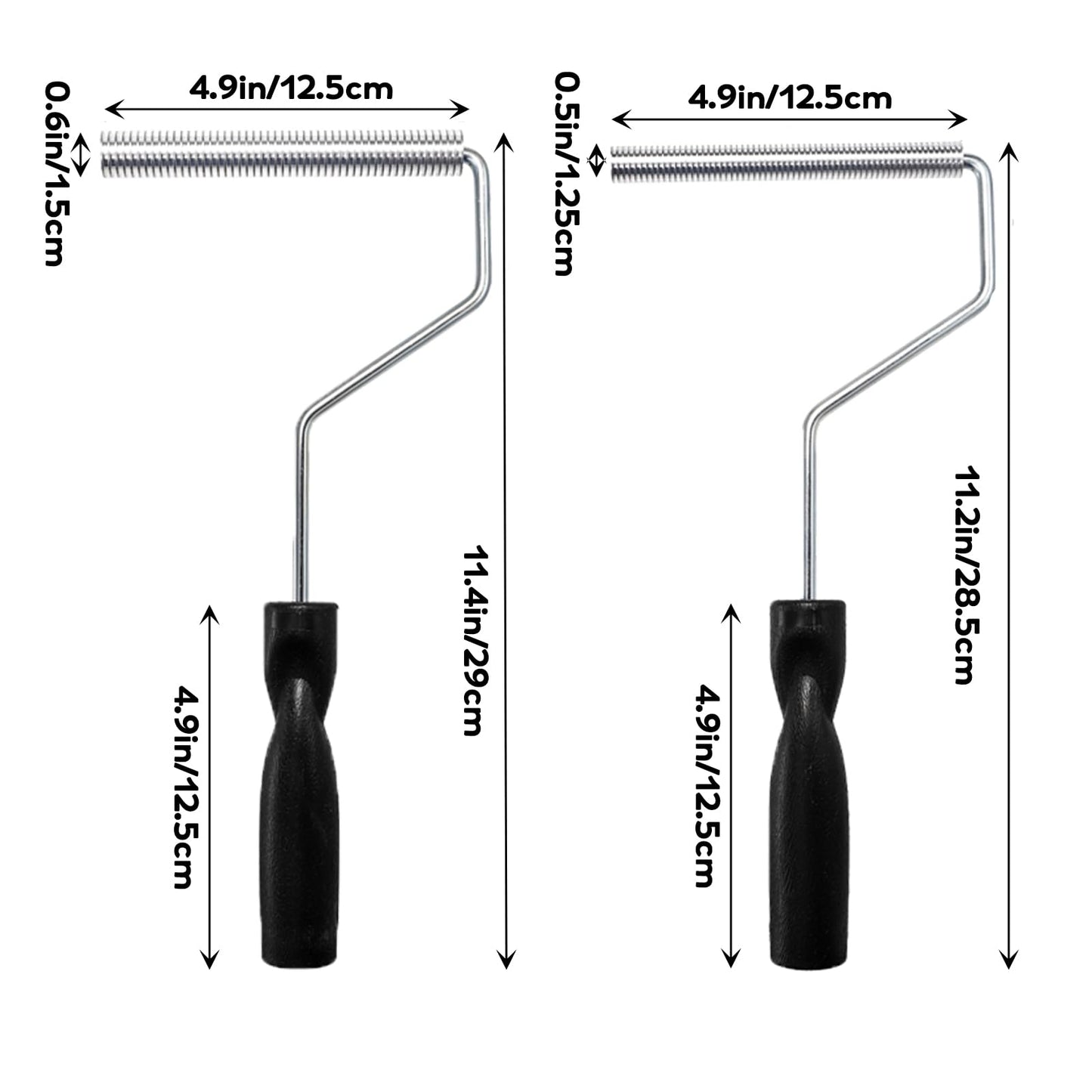 YOUEON 5 Pcs Fiberglass Roller Tools Kit, Fiberglass Laminating Rollers with Aluminum Head, Resin Laminating Roller Set for Mold, Composite Projects, Tub, Boat Repair