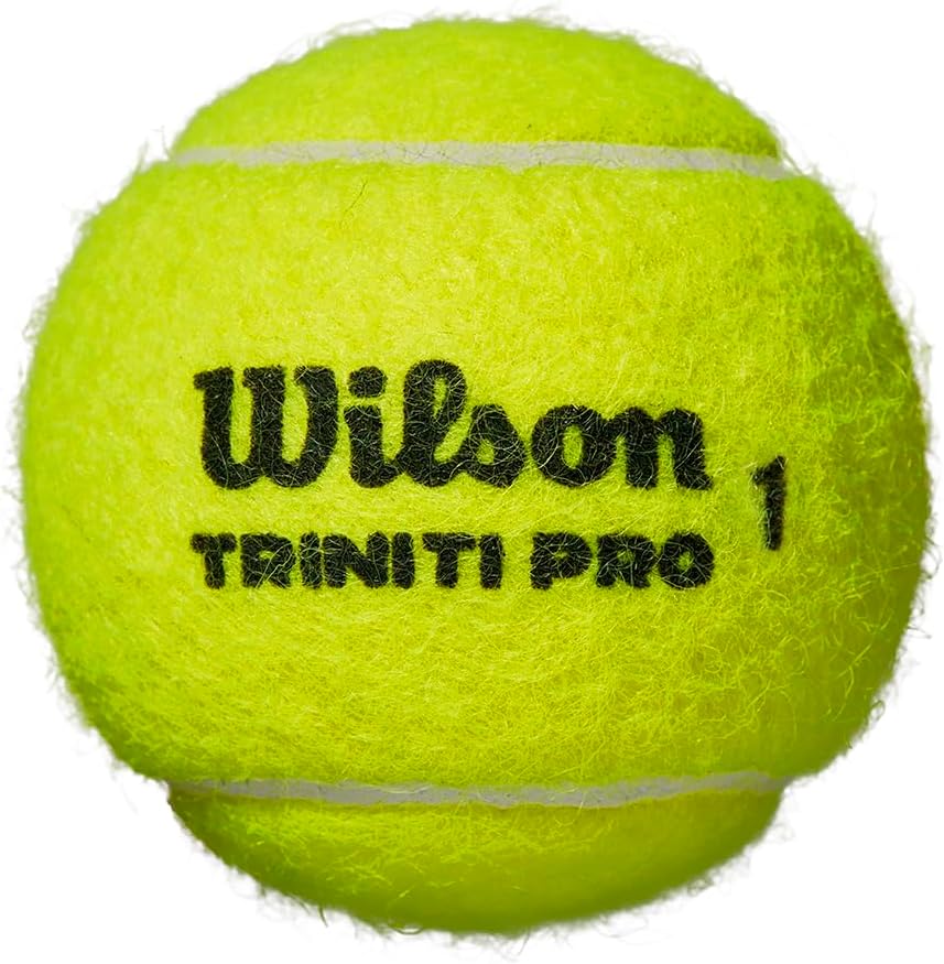 WILSON Triniti Pro Tennis Balls - High Performance, Eco-Friendly | Pack of 3, Bright Yellow