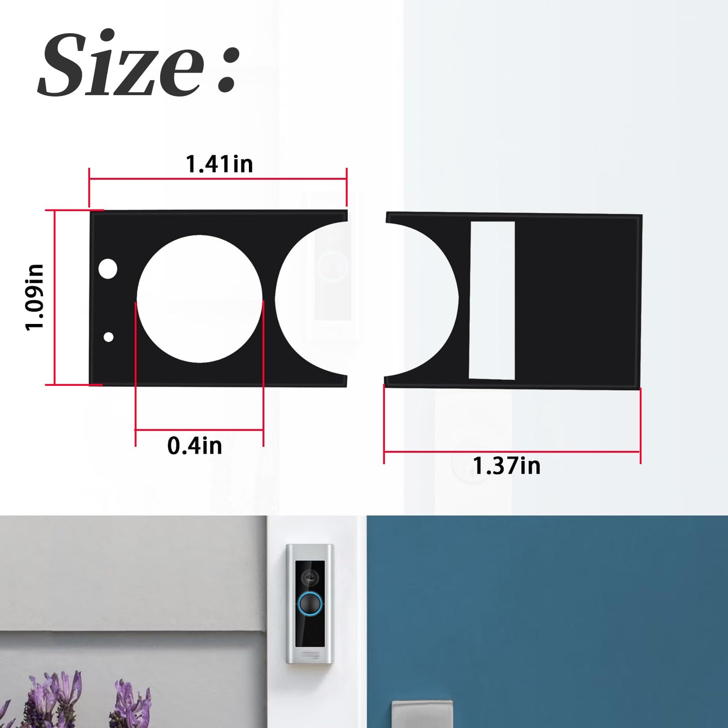 XYgdhqpt Replacement Screen Protector Compatible with Ring Doorbell Pro Older Version(1PCS)