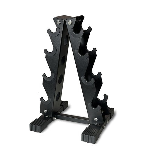 4 Tier Dumbbell Rack A-Frame - Storage Weight Rack for Home Gym, Heavy Duty Dumbbell Stand for Strength Training Workout