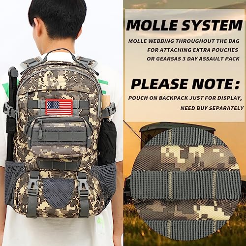 Waterproof Camo Tactical Backpack for School & Outdoors