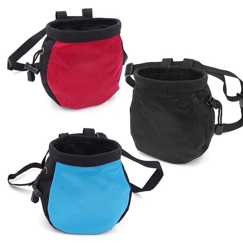 YERGOFE Climbing Chalk Bag - Small Chalk Bag Bouldering for Rock Climbing Chalk Pouch - Blue