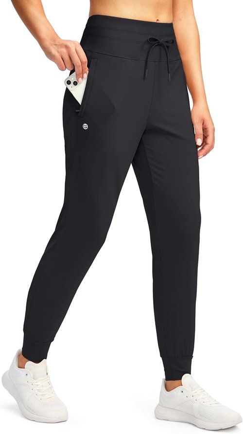 G GRADUAL Women's Joggers - High Waisted Athletic Sweatpants with Zipper Pockets | Tapered Design