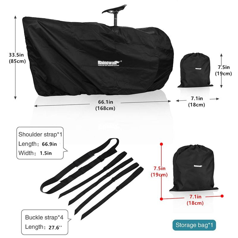 SUNELFFY Lightweight Bike Storage Bag Bike Transport Bag for 27.5inch MTB 700C Road Bike Bike Cover