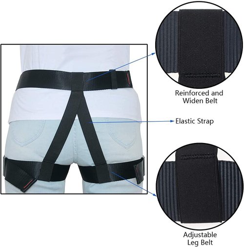 HeeJo Climbing, Rock Climbing, Half Body for Rappelling Zipline Fire Rescuing Tree Climbing Gear…