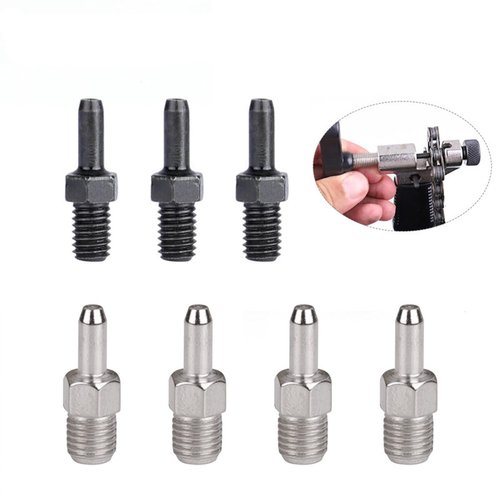 Yundxi 12pcs Bicycles Chain Breaker Replacement Pins, Handle Spare Pins for Bike Chain Breaker Tool Cycle Chain Remove (Black)