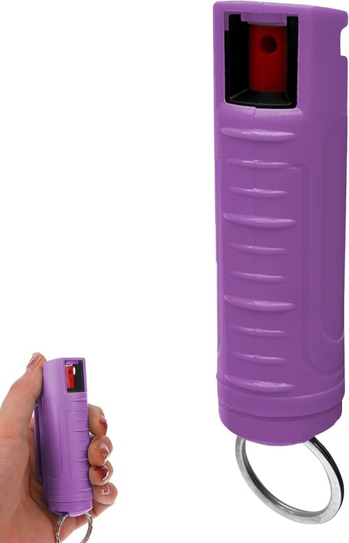 FURY Hardshell Pepper Spray - Max Strength 12Ft Range with UV Dye & Anti-Leak Design | Self-Defense Tool