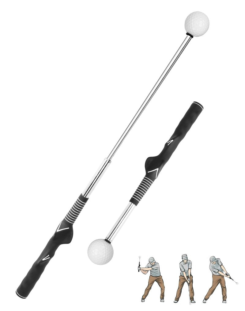 VILEMALEN Golf Swing Trainer - Superior Golf Training Aid, Unmatched Grip Trainer, Ideal for Golf Practice & Training (Left Hand, Black)