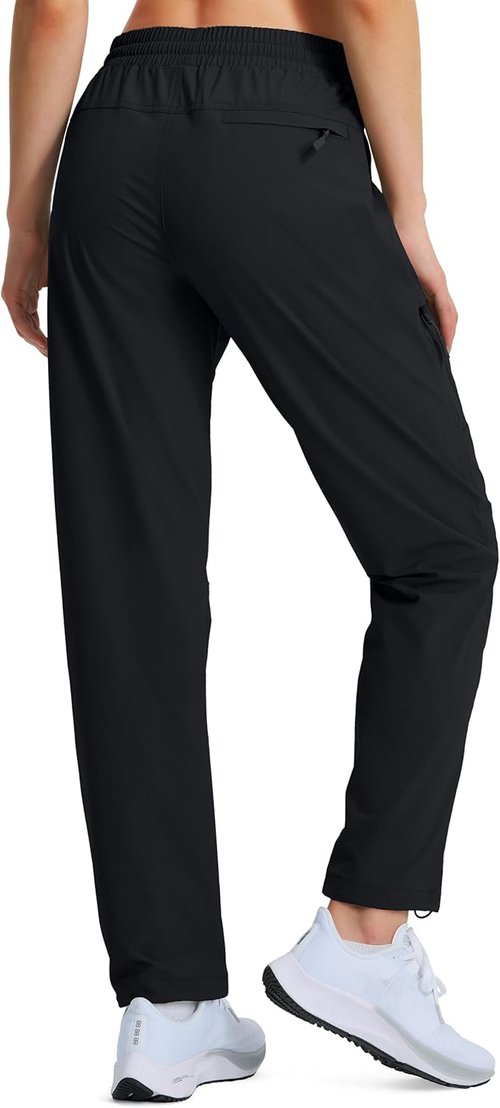 Hugut Women's Hiking Pants - Quick Dry Lightweight Cargo Design | UPF 50 Water Resistant, Zipper Pockets
