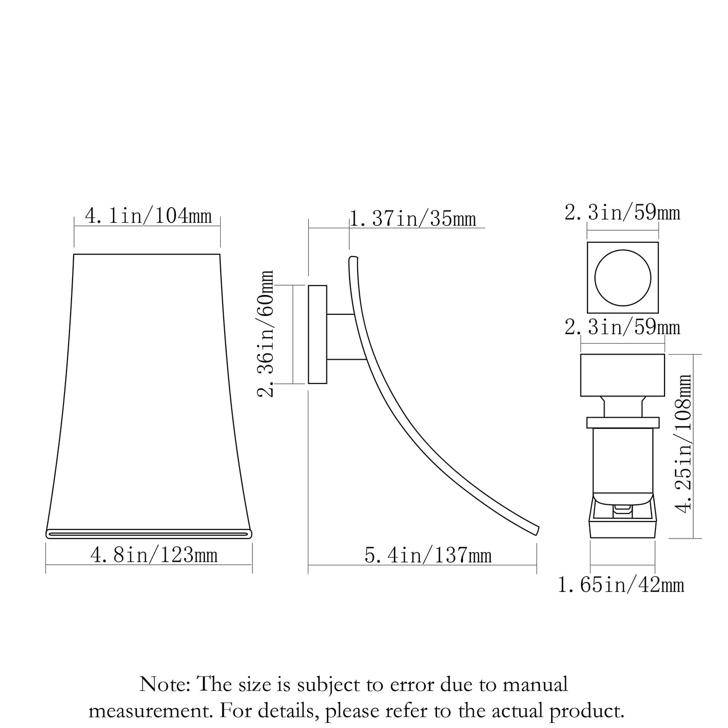 SKOWLL Wall Mount Bathroom Faucet, Brushed Nickel Bathtub Waterfall Sink Faucets, Single Handle Bathroom Lavatory Faucet