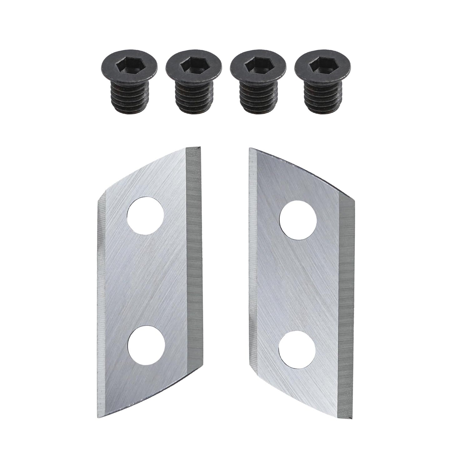 Greatshow 1 Pair Wood Chipper Blades Shredder Knives Replacement for Sun Joe CJ601E CJ602E Earthwise GS70015