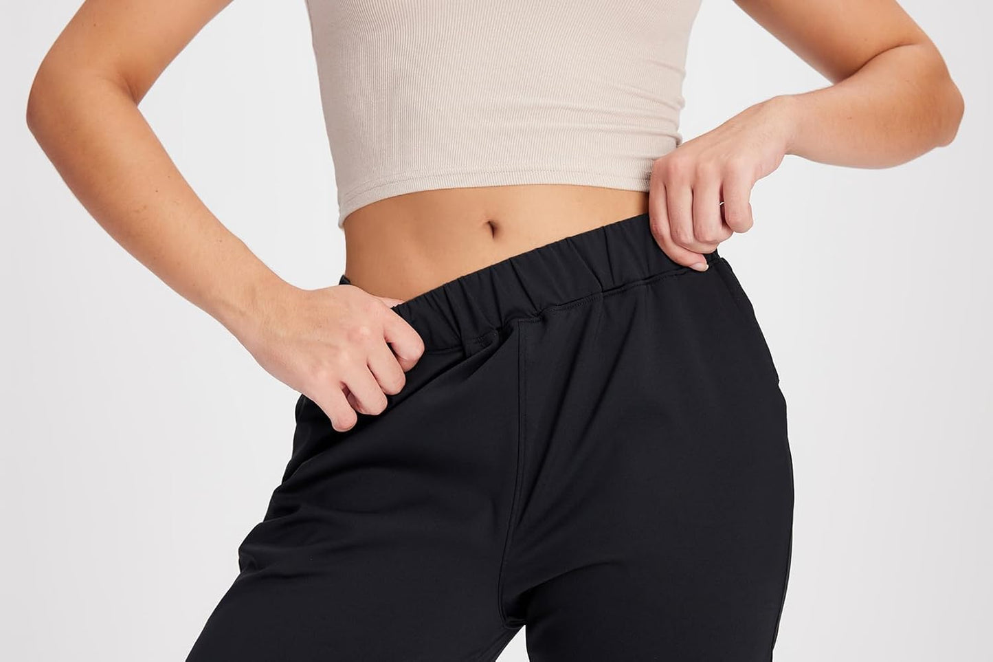 Yogipace 7/8 Stretch Ankle Pants - Women's Tapered Work Pants with Pockets | Petite, Regular, Tall Sizes