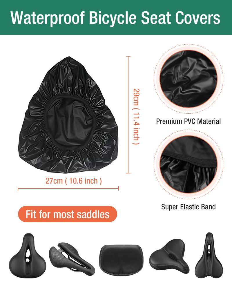XIUWK 2-Piece Bike Cover for Handlebar,Easy to Install and disassemble.