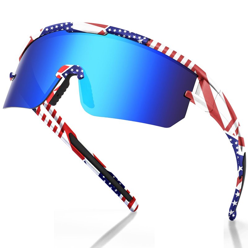 VEWOE Polarized Cycling Sunglasses for Men Women UV400 Baseball Glasses for MTB Riding Bicycle Running Driving Bike