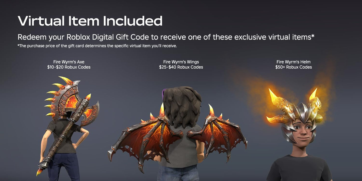 Roblox Digital Gift Card - 8,000 Robux [Includes Exclusive Virtual Item] [Digital Code]